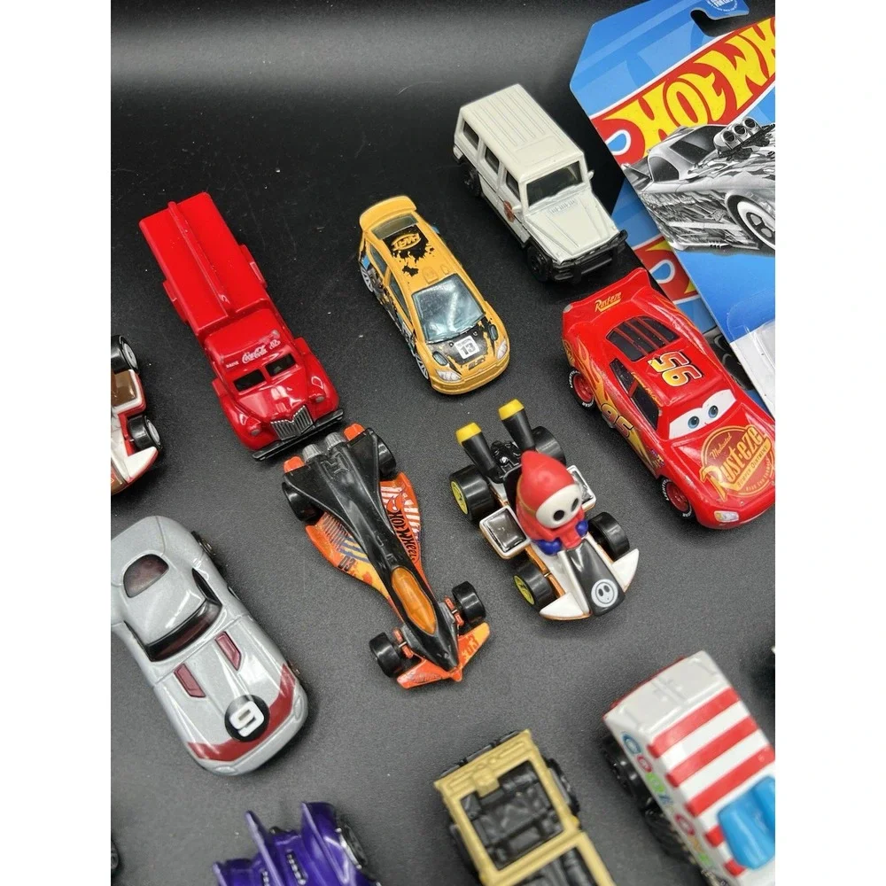 Hot Wheels Matchbox Others Lot Of 21 Cars New Old Mario Pixar Coca Cola Mickey